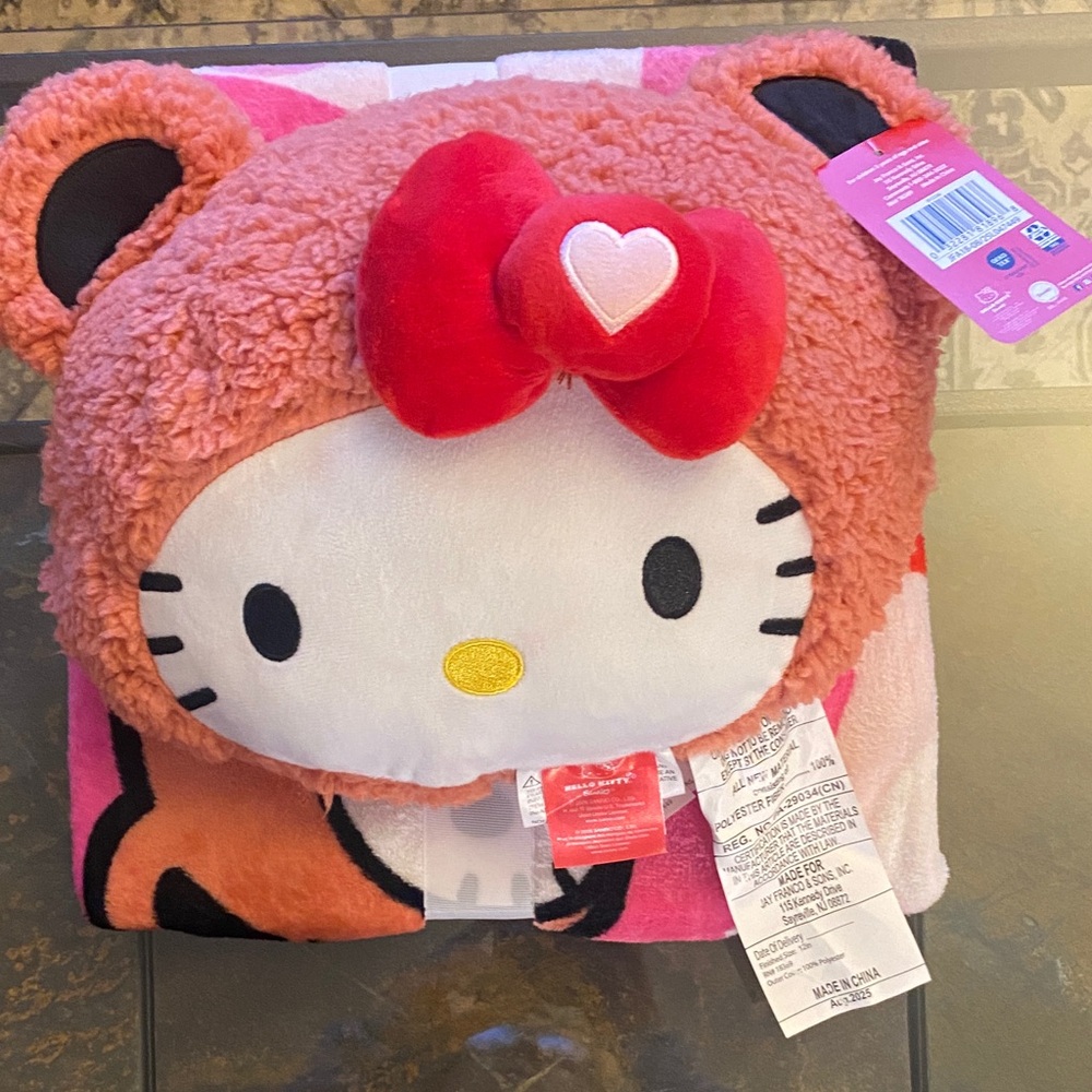 New Hello Kitty pillow and blanket